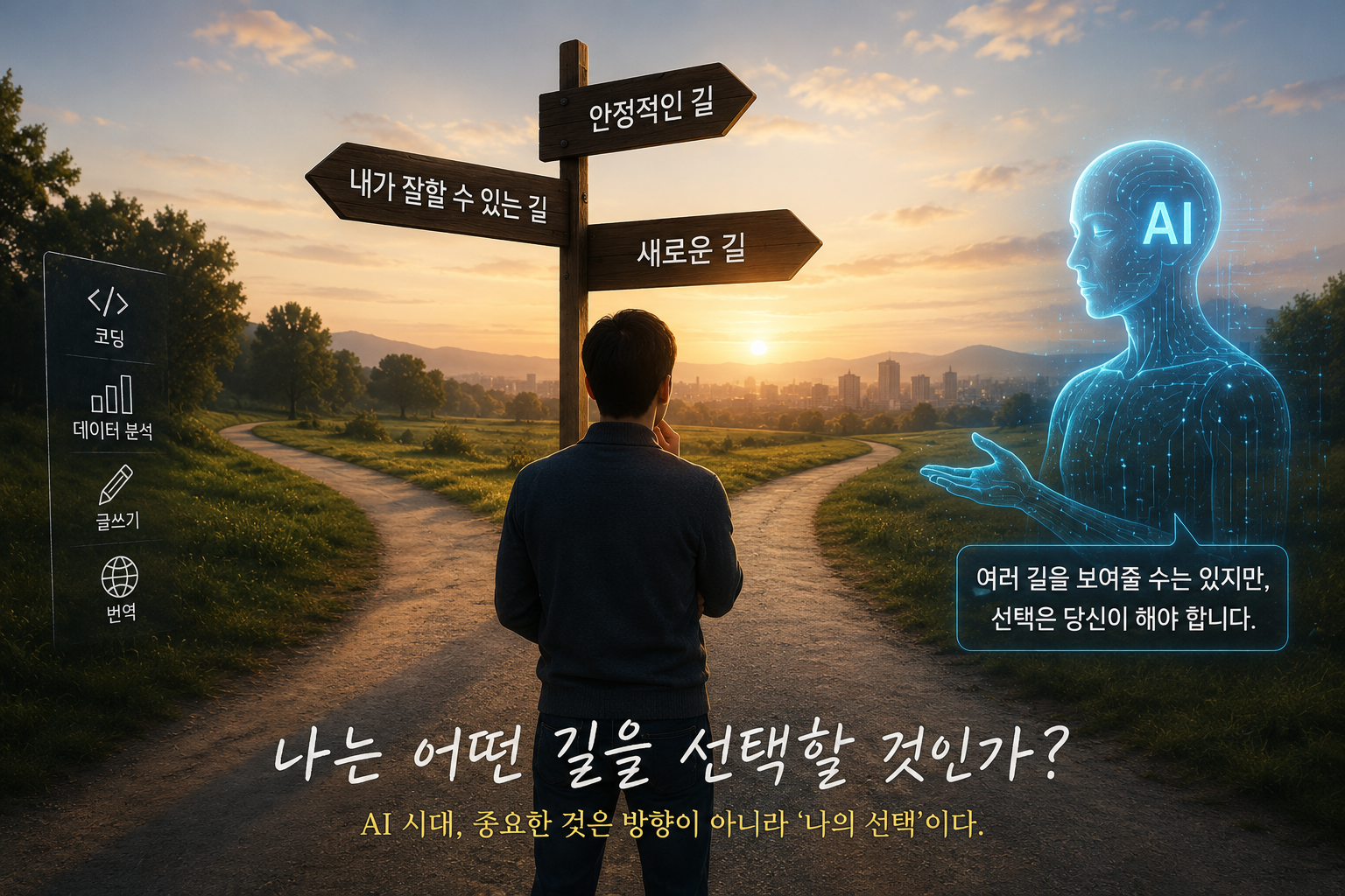 AI 시대에 어떤 길을 선택할지 고민하는 AI 초보 블로거의 060일 차