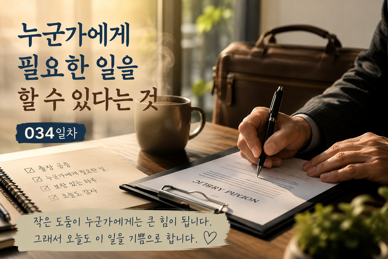 출장 공증을 통해 누군가에게 필요한 일을 할 수 있다는 보람