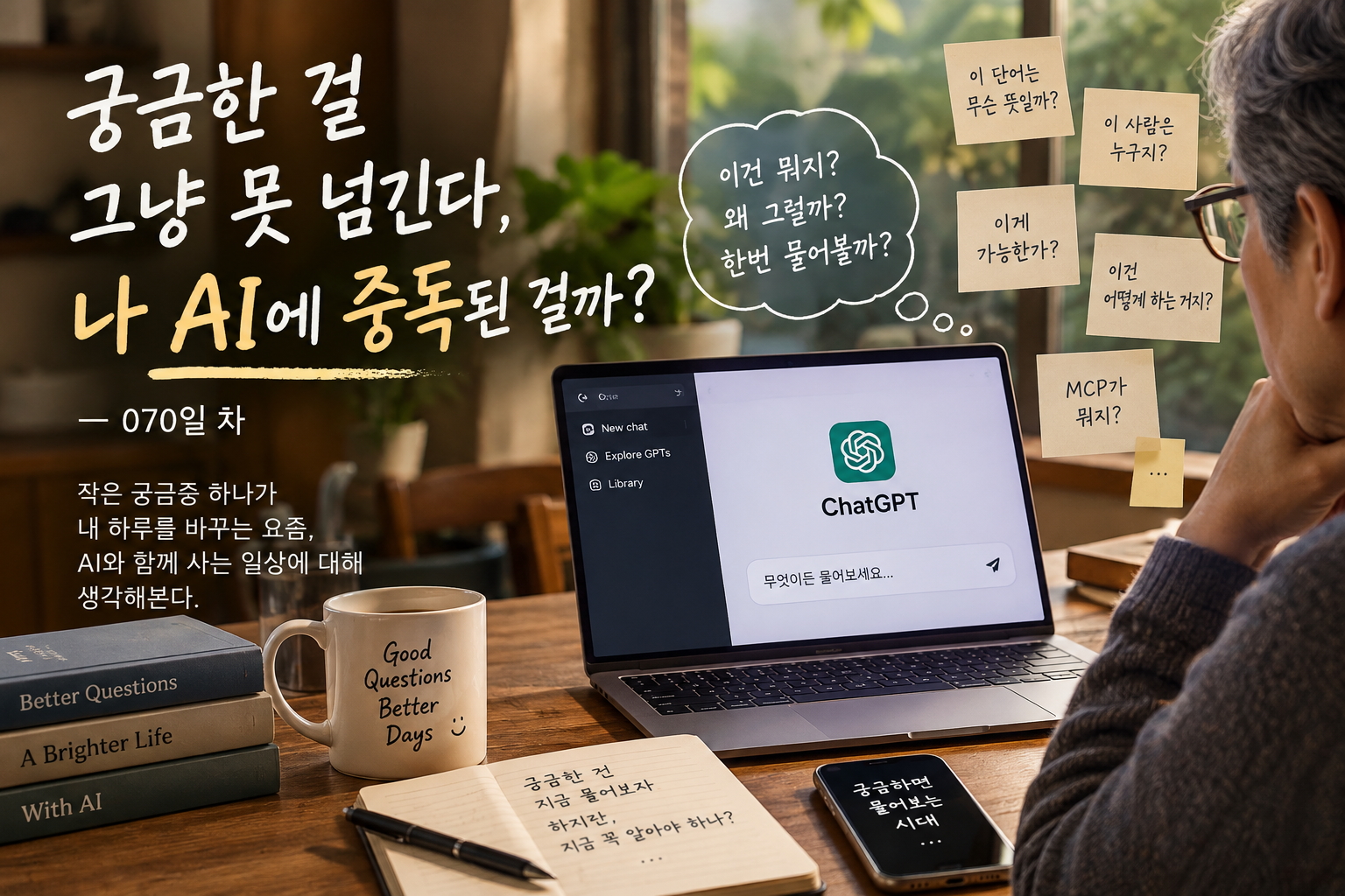 궁금한 것을 바로 AI에게 묻는 일상과 AI 중독에 대한 생각